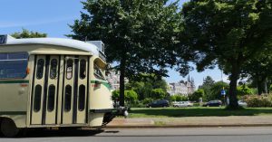 Tourist tram Den Haag